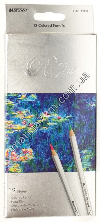 Олівці 12 кольорів шестигранні,Raffine,7100-12CB,TM''Marco''