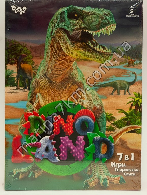 Набір Dino Land 7в1" ігри,творчісь,досліди укр (5)"