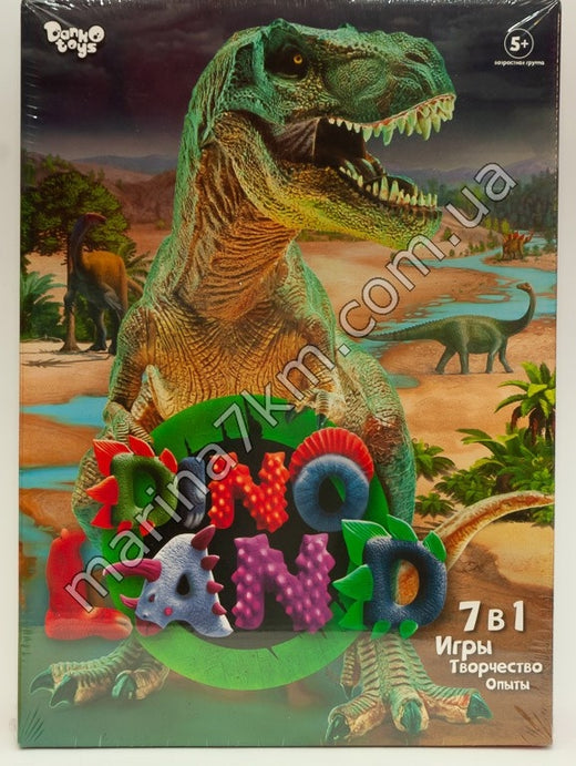 Набір Dino Land 7в1" ігри,творчісь,досліди укр (5)"