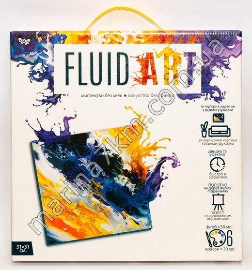 Картина ''Fluid Art'' на холсте 31×31см (5)