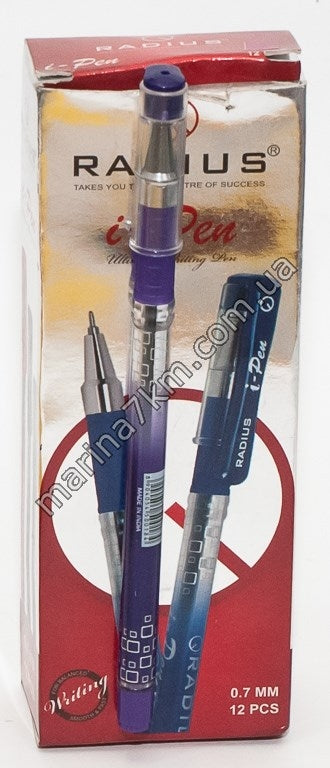 Ручка I-Pen прінт.корпус фіолетовий ковпачок