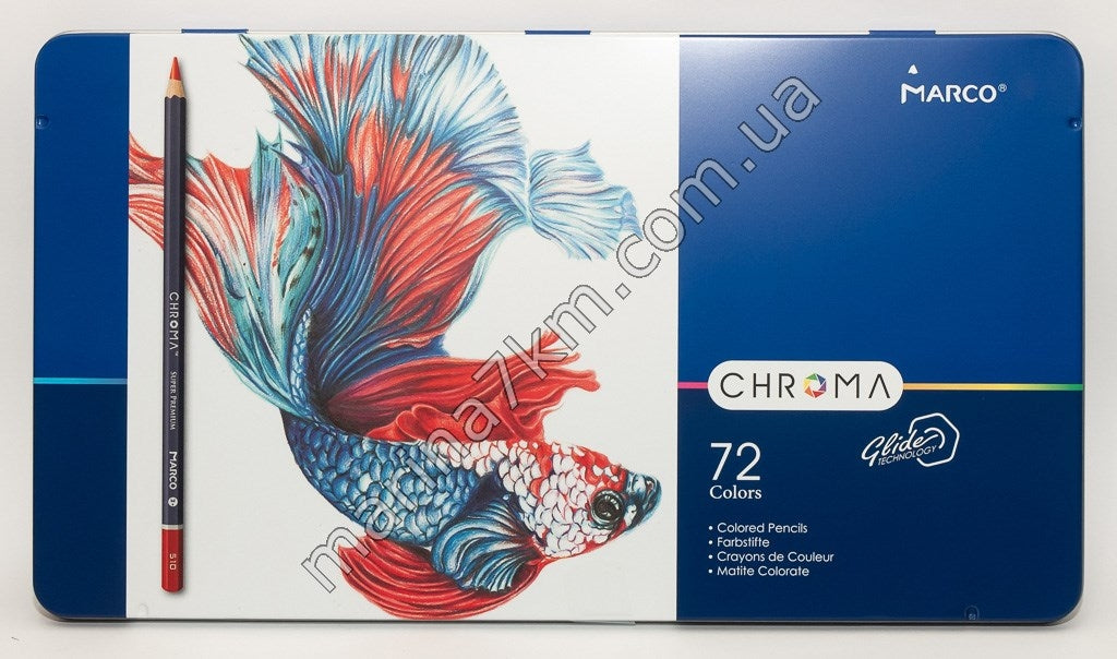 Олівець Marco 72 кольори метал Super Premium 8010-72"