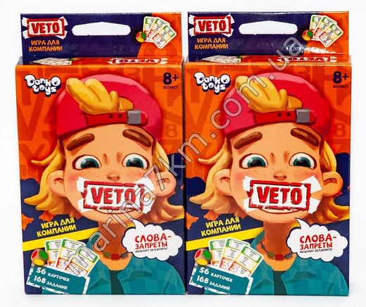 Настільна гра в карти VETO міні 8+"
