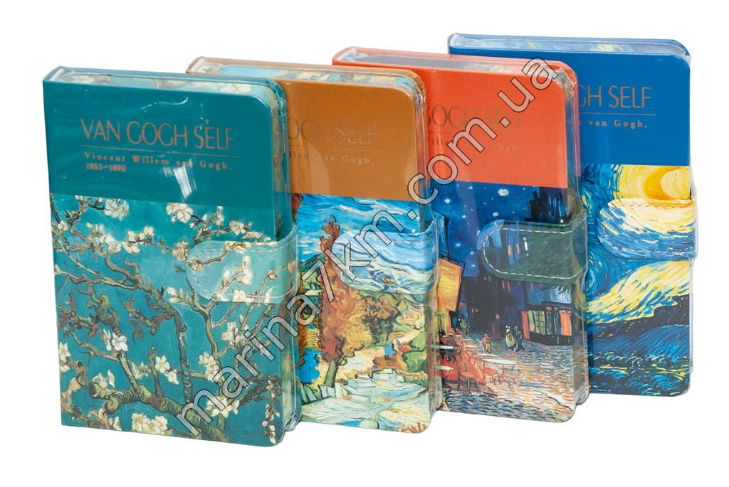 Блокнот А6 на застібці VAN GOGH SELF 9501-14 лінія (224 стор.) (12 шт. в уп.)