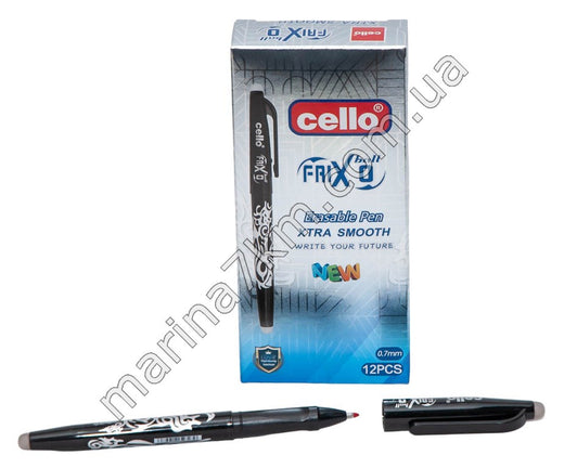 Ручка FRI-XO пише - стирає № CL200-12 чорна cello