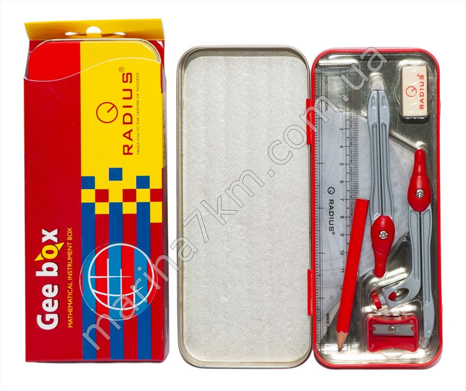 Готовальня 9 предметів,Gee Box,TM Padius""