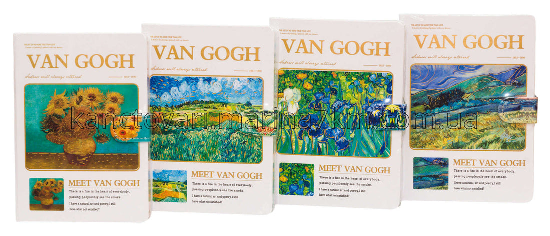 Блокнот В6-8600-14 на застібці VAN GOGH""
