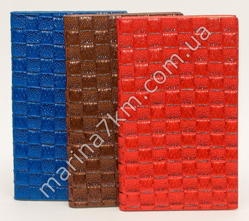 1360 Блокнот шкіряна обкладинка (8,5 х 14 см)