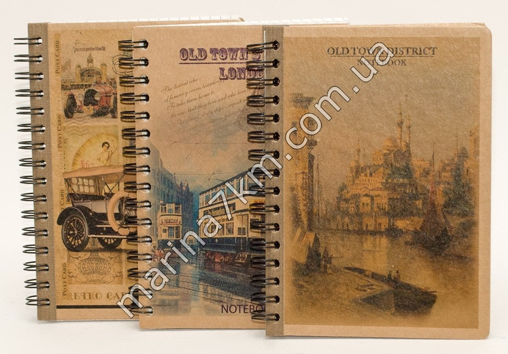 Книжка запис. на спір. KRAFT A6, 80 арк. клітинка KR6180K