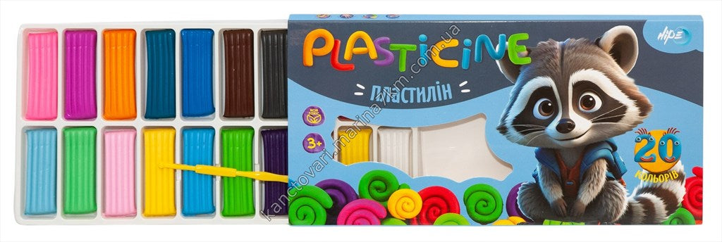 Пластилін PLASTICINE 20 кольорів