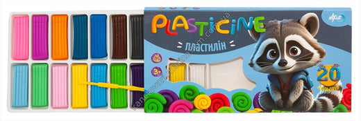 Пластилін PLASTICINE 20 кольорів